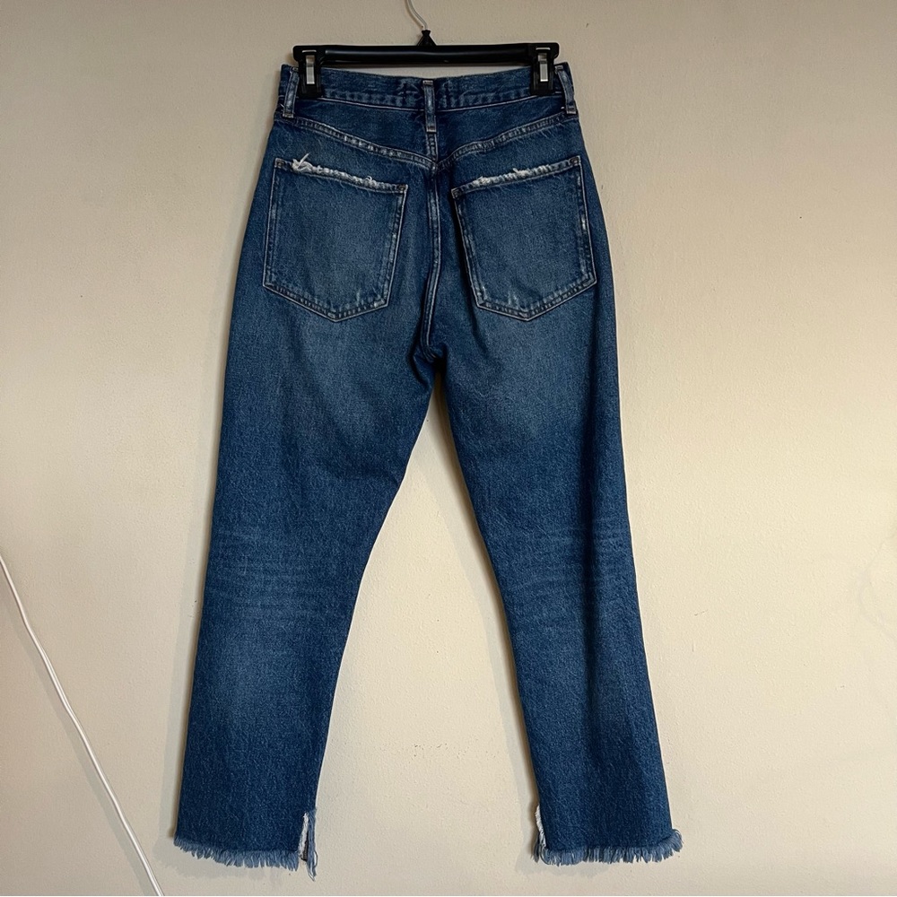 Agolde Riley Straight Jean in Lowdown - Picture 3 of 7